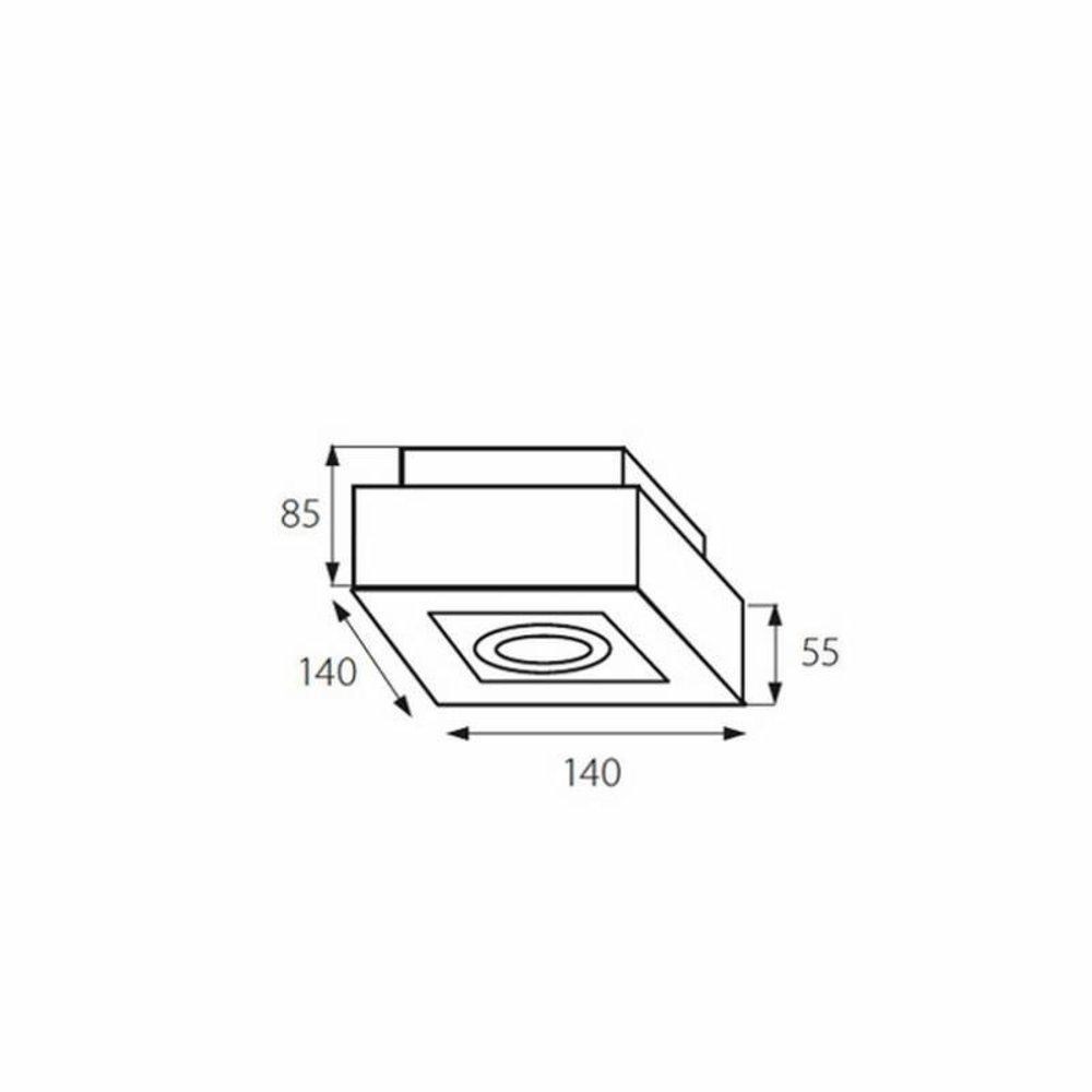 Kanlux LED GU10 plafondspot armatuur zwart - Enkelvoudig voor 1 LED GU10 spot Kanlux LED GU10 plafondspot armatuur zwart - Enkelvoudig voor 1 LED GU10 spot