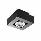 Kanlux LED Plafondspot - 1xGU10 fitting - Aluminium Zwart