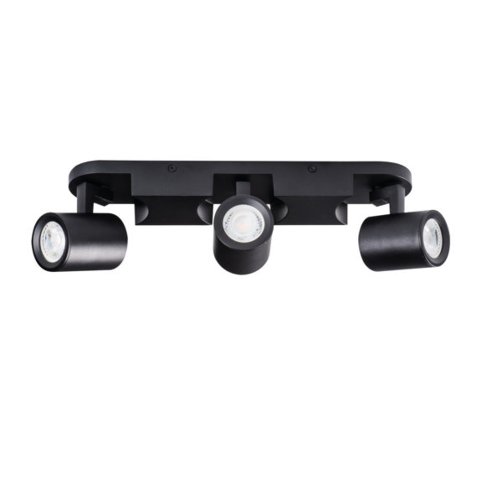 Kanlux LED GU10 plafond - wandspot zwart - Drievoudig voor 3 LED GU10 spots Kanlux LED GU10 plafond - wandspot zwart - Drievoudig voor 3 LED GU10 spots