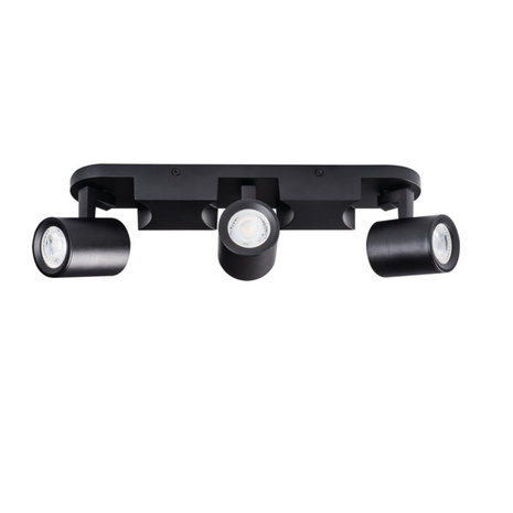 Kanlux LED GU10 plafond - wandspot zwart - Drievoudig voor 3 LED GU10 spots Kanlux LED GU10 plafond - wandspot zwart - Drievoudig voor 3 LED GU10 spots