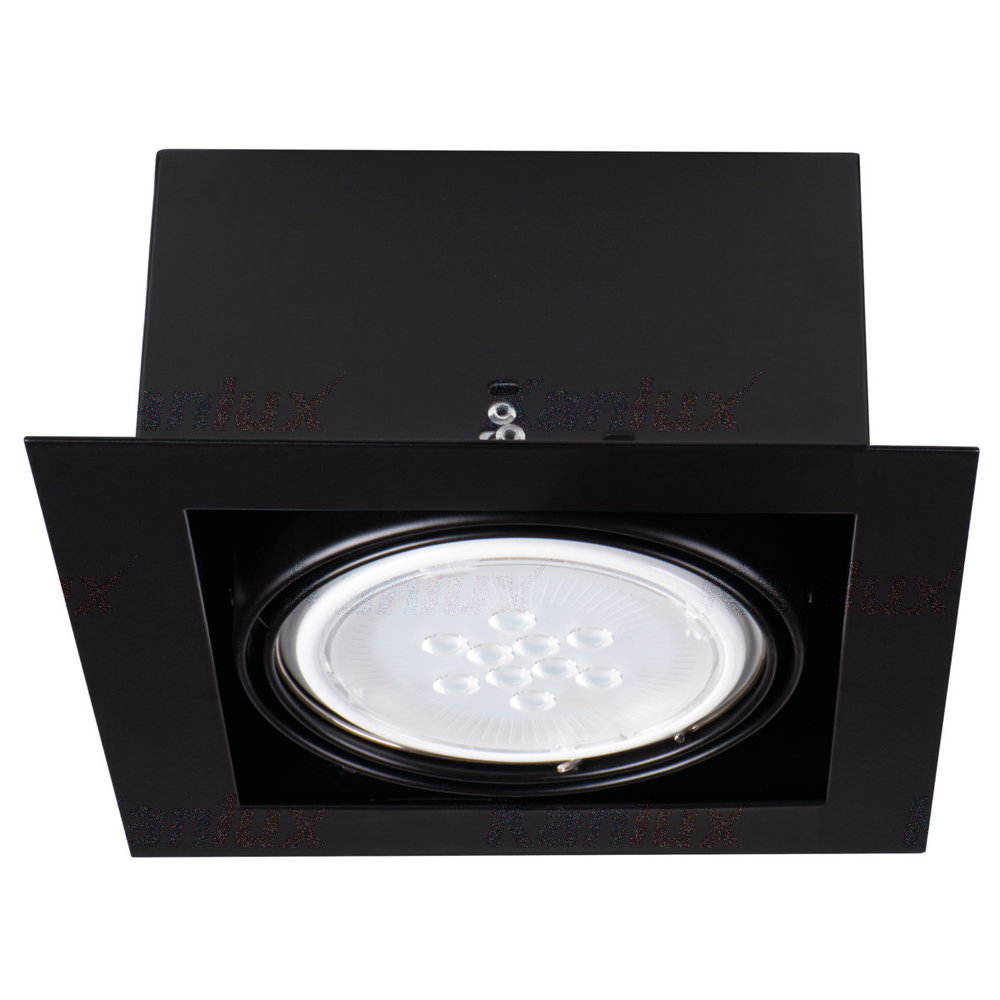 Kanlux LED Inbouwspot MATEO - GU10 AR111 - excl. LED spot - Zwart vierkant Kanlux LED Inbouwspot MATEO - GU10 AR111 - excl. LED spot - Zwart vierkant