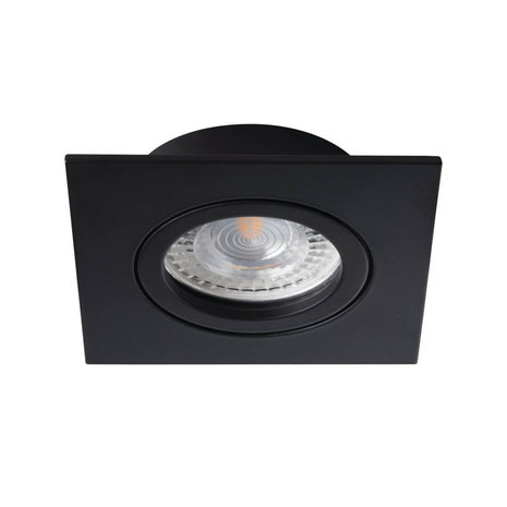 pastel Bestaan financieel LED GU10 inbouwspot zwart vierkant - zaagmaat 70mm buitenmaat 82mm -  Ledlichtdiscounter.nl