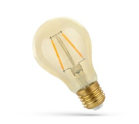 Spectrum LED Filament Lamp E27 ST64 - 4.9W 470Lm - 2400K Extra Warm Wit Spectrum LED Filament Lamp E27 ST64 - 4.9W 470Lm - 2400K Extra Warm Wit
