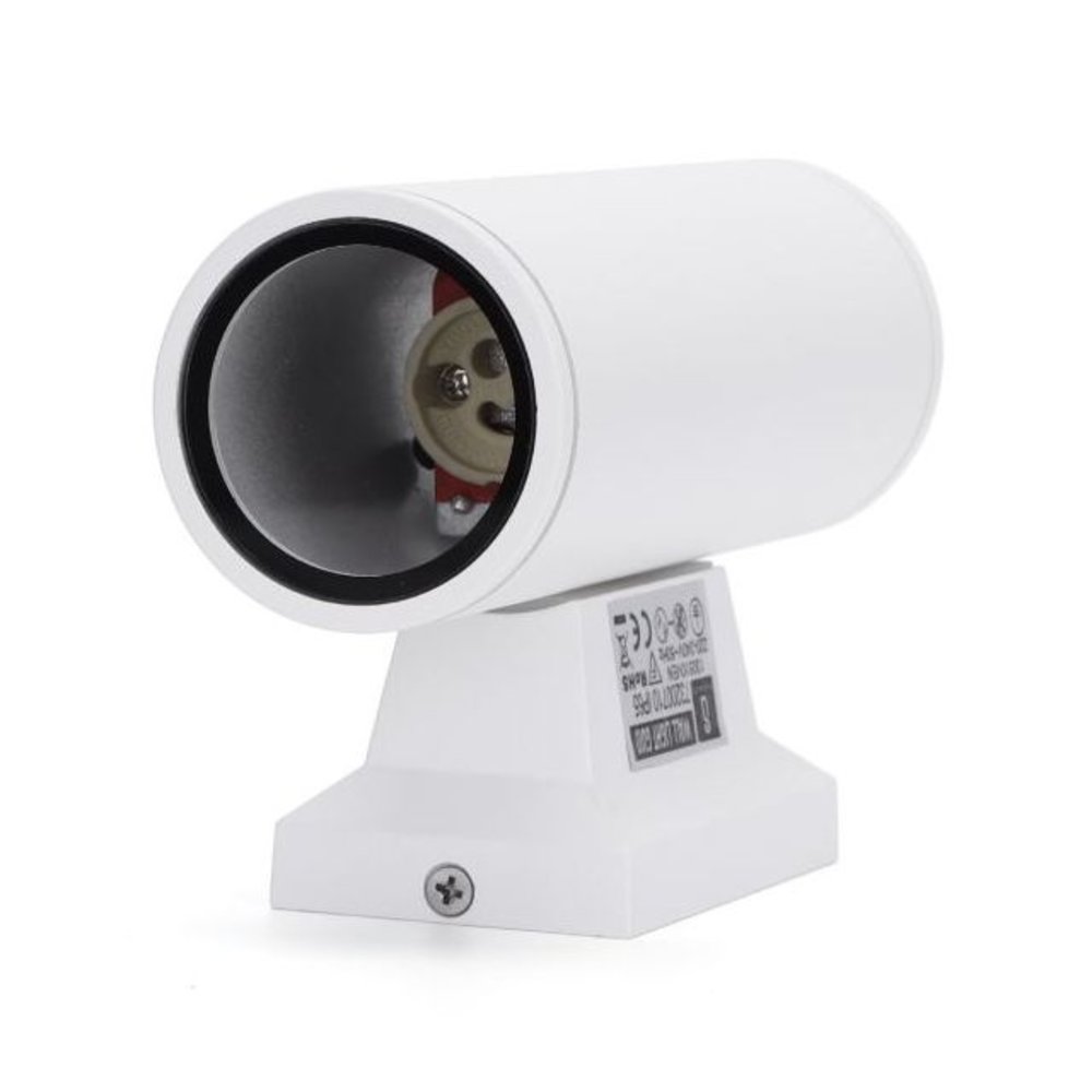 Aigostar LED GU10 ronde wandlamp wit IP65 - Dubbelvoudig voor 2 LED GU10 spots Aigostar LED GU10 ronde wandlamp wit IP65 - Dubbelvoudig voor 2 LED GU10 spots