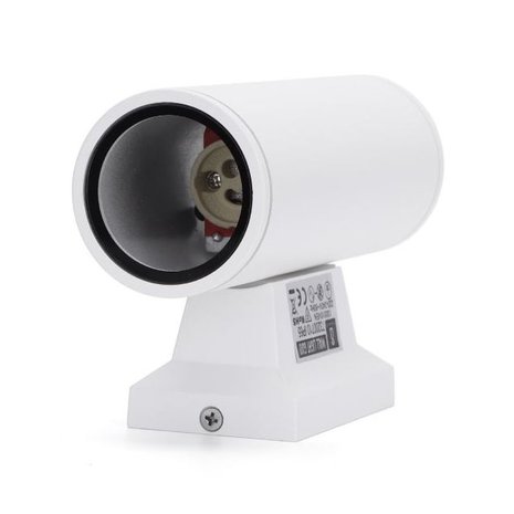 Aigostar LED GU10 ronde wandlamp wit IP65 - Dubbelvoudig voor 2 LED GU10 spots Aigostar LED GU10 ronde wandlamp wit IP65 - Dubbelvoudig voor 2 LED GU10 spots