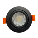 LCB LED inbouwspot zwart dimbaar - 5W vervangt 50W -  Dim to Warm 1800K-2800K