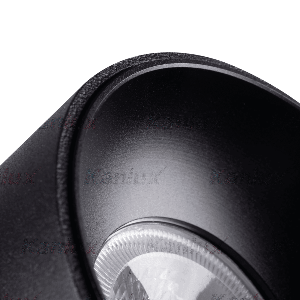 Kanlux LED GU10 Plafondspot zwart rond - 1 x GU10 aansluiting