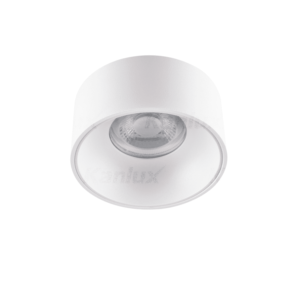 Kanlux LED GU10 plafondspot wit rond - Enkelvoudig voor 1 LED GU10 spot Kanlux LED GU10 plafondspot wit rond - Enkelvoudig voor 1 LED GU10 spot