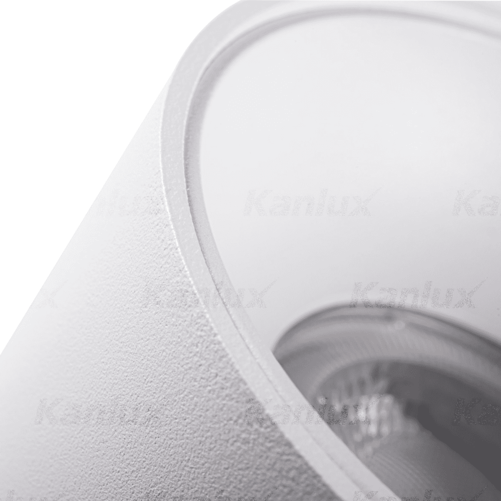 Kanlux LED GU10 plafondspot wit rond - Enkelvoudig voor 1 LED GU10 spot Kanlux LED GU10 plafondspot wit rond - Enkelvoudig voor 1 LED GU10 spot