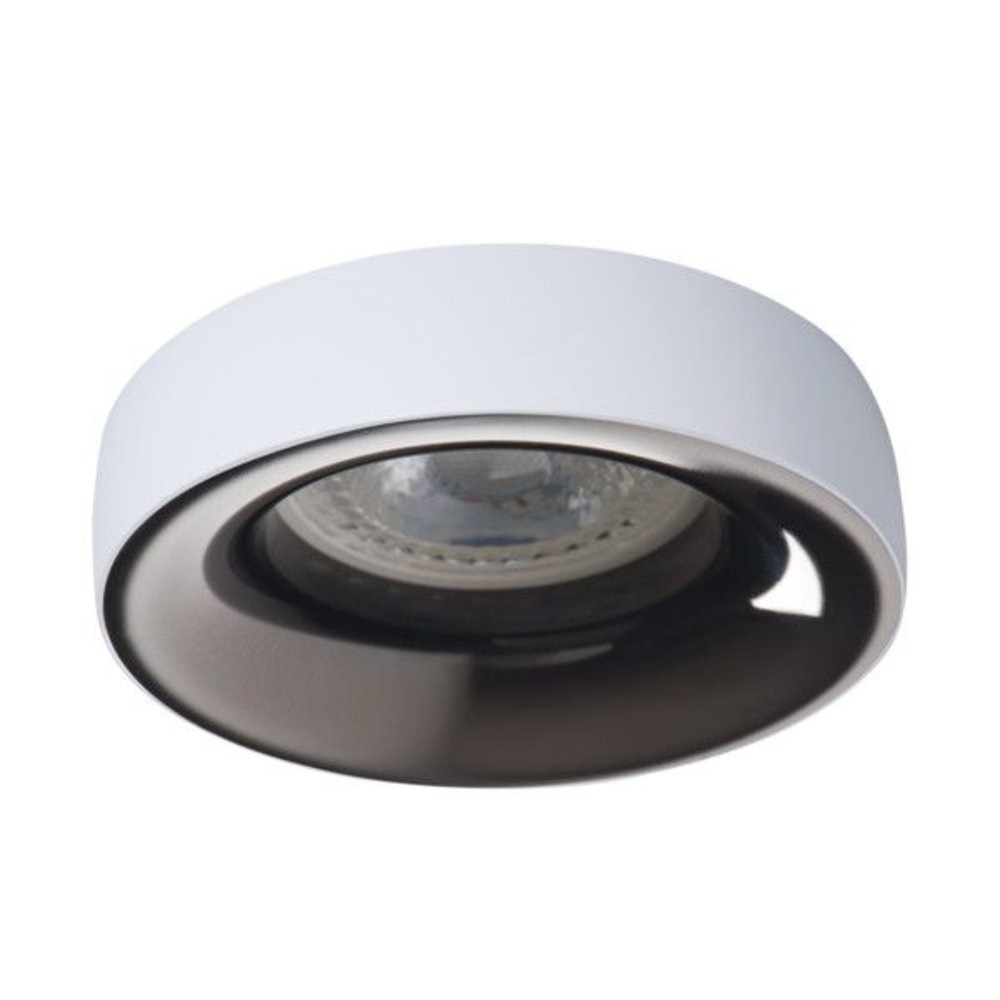 Kanlux LED inbouwspot - 1x GU10 - Zaagmaat 74mm - Buitenmaat 89mm - Wit - Grijs - Rond