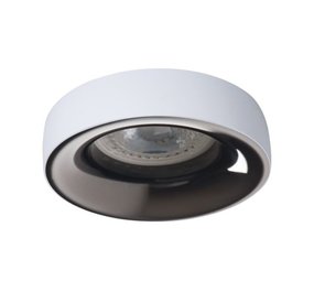 Kanlux LED inbouwspot - 1x GU10 - Zaagmaat 74mm - Buitenmaat 89mm - Wit - Grijs - Rond Kanlux LED inbouwspot - 1x GU10 - Zaagmaat 74mm - Buitenmaat 89mm - Wit - Grijs - Rond