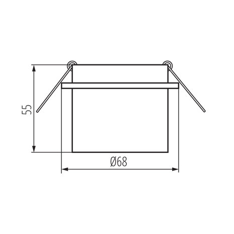 Kanlux LED GU10 inbouwspot zwart-goud rond - Enkelvoudig voor 1 LED GU10 spot Kanlux LED GU10 inbouwspot zwart-goud rond - Enkelvoudig voor 1 LED GU10 spot