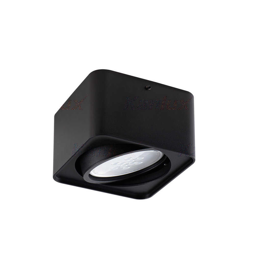 Kanlux LED Plafondspot - 1xGU10 AR111 - 150x150x90mm - Aluminium Zwart