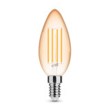Modee LED Filament lamp E14 - C35 - 4W vervangt 33W - 1800K zeer warm wit licht Modee LED Filament lamp E14 - C35 - 4W vervangt 33W - 1800K zeer warm wit licht