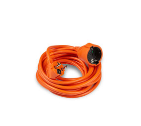 Technik Verlengsnoer - Geschikt voor buiten - 5 meter - H05VV-F3G1,5 geaard - Oranje Technik Verlengsnoer - Geschikt voor buiten - 5 meter - H05VV-F3G1,5 geaard - Oranje
