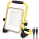 LED Werklamp oplaadbaar IP65 - 100W 2400 Lumen - 6500K daglicht wit - Tot 12 uur gebruik LED Werklamp oplaadbaar IP65 - 100W 2400 Lumen - 6500K daglicht wit - Tot 12 uur gebruik