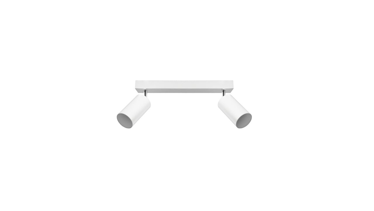 LCB OP=OP LED Plafondspot – 2x GU10 aansluiting – Wit – Aluminium: LCB OP=OP LED Plafondspot – 2x GU10 aansluiting – Wit – Aluminium: