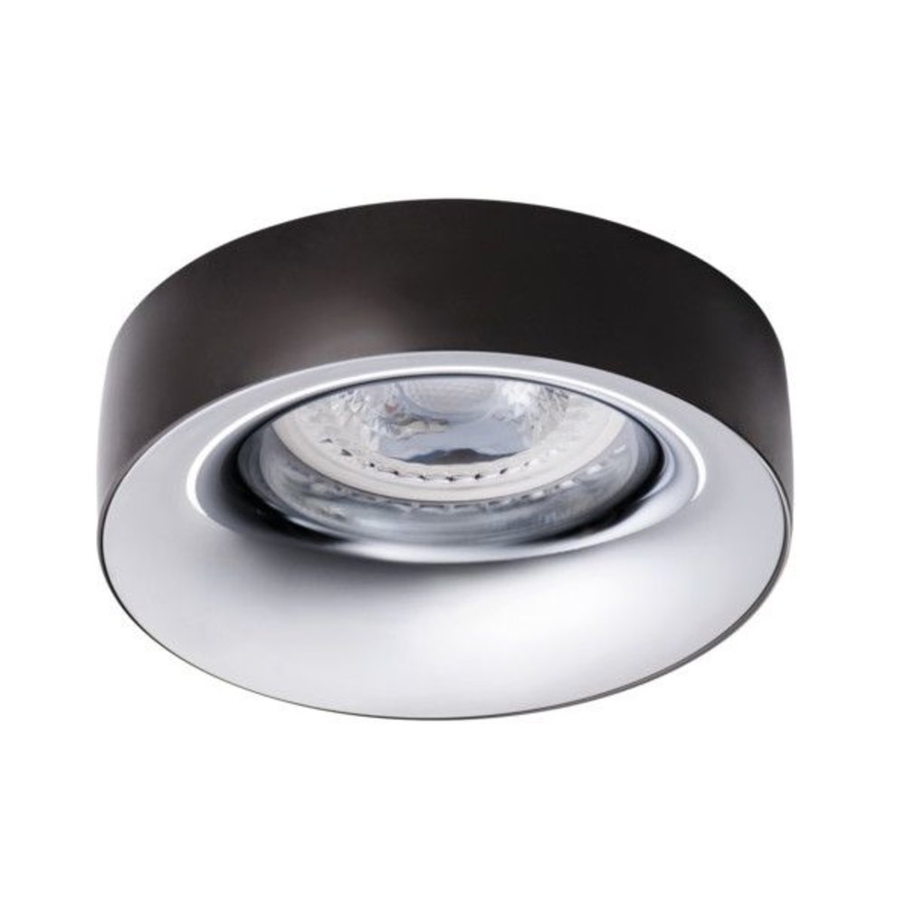 Kanlux LED inbouwspot - 1x GU10 - Zaagmaat 74mm - Buitenmaat 89mm - Zwart - Grijs Kanlux LED inbouwspot - 1x GU10 - Zaagmaat 74mm - Buitenmaat 89mm - Zwart - Grijs