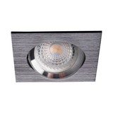 Kanlux LED inbouwspot  zwart - Zaagmaat 70-75mm buitenmaat 82x82mm