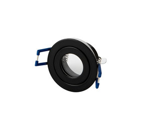 LED Line OP=OP LED Inbouwspot Mini Armatuur GU11 / MR11 IP44 - Mat Zwart - Rond 55MM | Geschikt voor badkamer - Zaagmaat 45MM - voor GU10 & GU5.3 Fitting