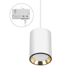 Spectrum Smart OP=OP LED Railspot Wit / Goud met GU10  fitting - Universeel 3-Fase - excl. LED GU10 Spectrum Smart OP=OP LED Railspot Wit / Goud met GU10  fitting - Universeel 3-Fase - excl. LED GU10