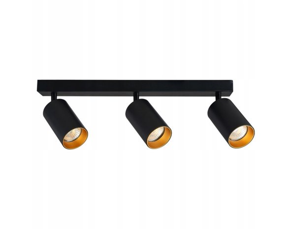 LCB LED plafondspot mat zwart - 3 verstelbare spots - GU10 aansluiting LCB LED plafondspot mat zwart - 3 verstelbare spots - GU10 aansluiting