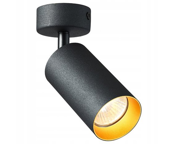 LCB LED plafondspot mat zwart - 1 verstelbare spot - GU10 aansluiting LCB LED plafondspot mat zwart - 1 verstelbare spot - GU10 aansluiting