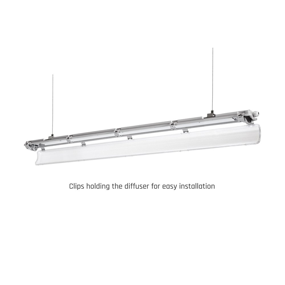 Spectrum LED Waterdichte Montagebalk IP65 Vochtbestendig Behuizing | Geschikt Voor 2x150cm LED Buis Spectrum LED Waterdichte Montagebalk IP65 Vochtbestendig Behuizing | Geschikt Voor 2x150cm LED Buis