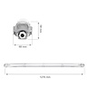 Spectrum LED TL buis armatuur - 120cm - Waterdicht IP65 - voor enkel LED TL buis Spectrum LED TL buis armatuur - 120cm - Waterdicht IP65 - voor enkel LED TL buis