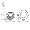 Kanlux Bewegingssensor inbouw 360° - IP20 - PIR infrarood bewegingsmelder - 230V max. 800W - Kantelbaar - Wit Kanlux Bewegingssensor inbouw 360° - IP20 - PIR infrarood bewegingsmelder - 230V max. 800W - Kantelbaar - Wit