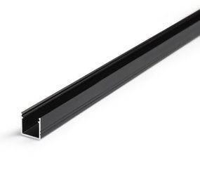 LCB Aluminium U-profiel diep zwart - 1000*16*12 mm LCB Aluminium U-profiel diep zwart - 1000*16*12 mm