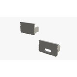 LCB Begin- en eindstuk voor Aluminium profiel 1000*9*12mm - plat - grijs