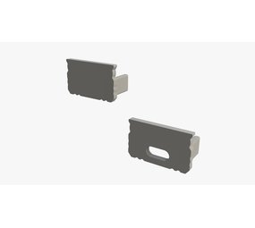 LCB Begin- en eindstuk voor Aluminium profiel 1000*9*12mm - plat - grijs LCB Begin- en eindstuk voor Aluminium profiel 1000*9*12mm - plat - grijs