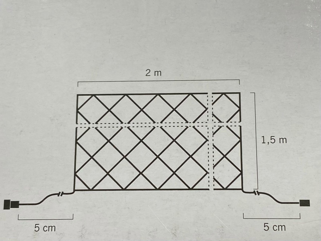 LCB LED Lichtnet IP44 - 2 meter 14W - 104 LEDS - 2600K warm wit licht - koppelbaar LCB LED Lichtnet IP44 - 2 meter 14W - 104 LEDS - 2600K warm wit licht - koppelbaar