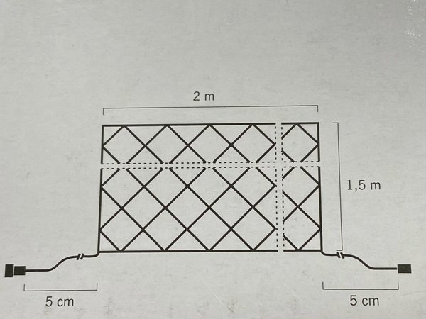 LCB LED Lichtnet IP44 - 2 meter 14W - 104 LEDS - 2600K warm wit licht - koppelbaar LCB LED Lichtnet IP44 - 2 meter 14W - 104 LEDS - 2600K warm wit licht - koppelbaar