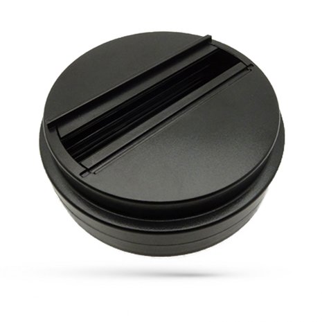 Spectrum 1-Fase Spanningsrail toebehoren | MONOPOINT - Begin Voeding voor enkele Railspot - Zwart