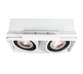 Lucide TRIMLESS - Inbouwspot - 2xGU10 - Wit Lucide TRIMLESS - Inbouwspot - 2xGU10 - Wit