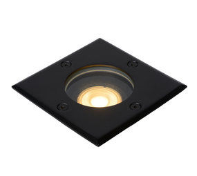 Lucide OP=OP BILTIN Grondspot Buiten-Zwart-1xGU10-35W-IP67 Lucide OP=OP BILTIN Grondspot Buiten-Zwart-1xGU10-35W-IP67