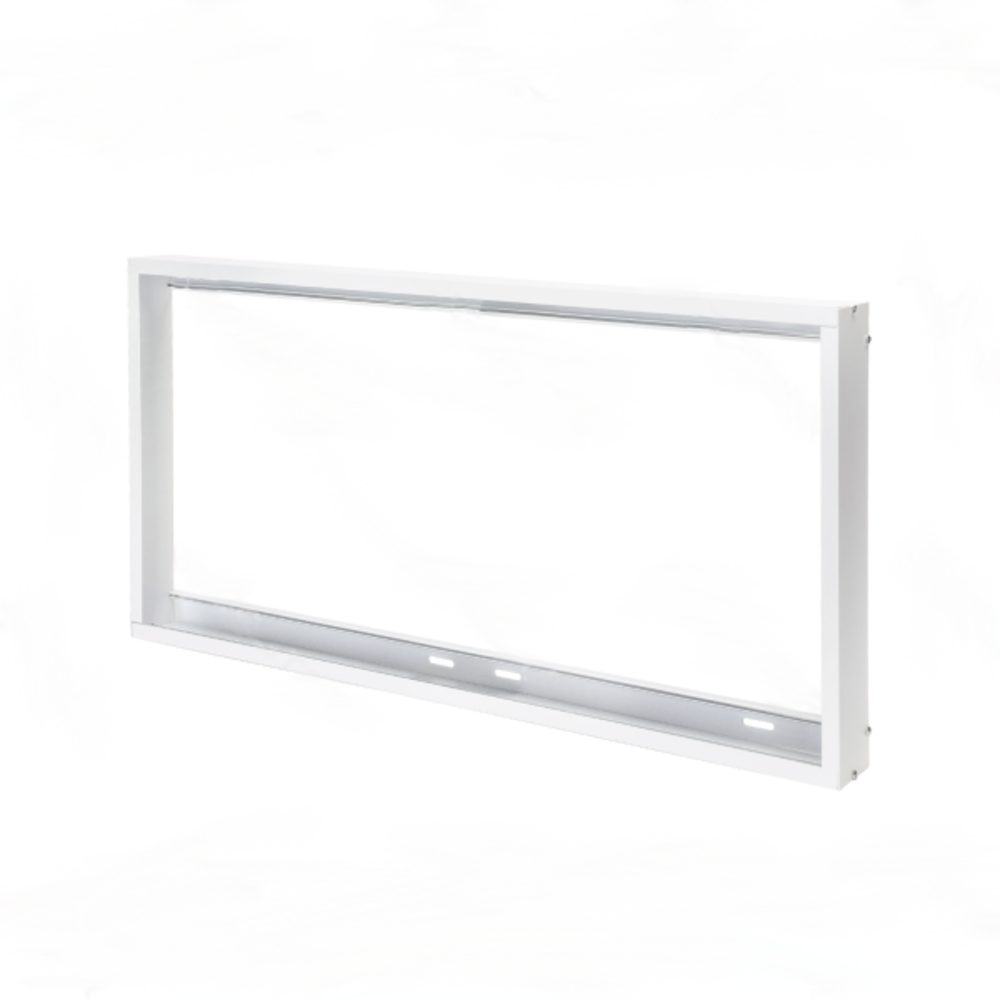 LCB Opbouwframe LED‑paneel 60×30 cm – hoogte 50 mm – wit aluminium LCB Opbouwframe LED‑paneel 60×30 cm – hoogte 50 mm – wit aluminium