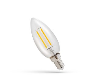Spectrum LED Filament lamp E14 - C35 - 1W vervangt 10W - 2700K warm wit licht Spectrum LED Filament lamp E14 - C35 - 1W vervangt 10W - 2700K warm wit licht