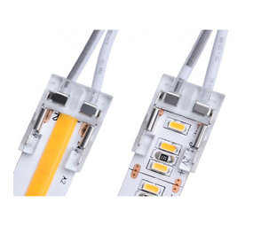 LCB LED Strip COB 10mm toebehoren- beginstuk met kabel 10cm- begin connector- 2-pins koppelstuk- IP20- 12V / 24V