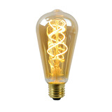 Lucide OP=OP ST64 TWI. Fil. lamp Buiten-Amber-LED-1xE27-4W Lucide OP=OP ST64 TWI. Fil. lamp Buiten-Amber-LED-1xE27-4W