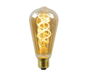 Lucide OP=OP ST64 TWI. Fil. lamp Buiten-Amber-LED-1xE27-4W Lucide OP=OP ST64 TWI. Fil. lamp Buiten-Amber-LED-1xE27-4W