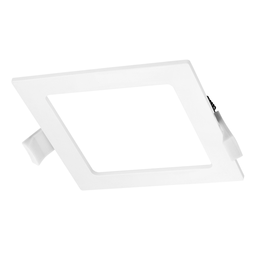 Modee LED inbouwspot vierkant - 6W vervangt 40W - inbouwmaat 100-110mm Modee LED inbouwspot vierkant - 6W vervangt 40W - inbouwmaat 100-110mm