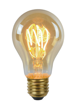 Lucide LED Filamentlamp A60 E27 Amber Dimbaar 4,9W 380lm 2200K Extra Warm Wit