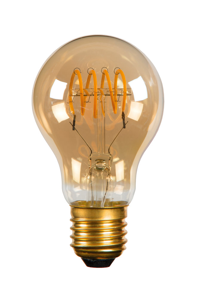 Lucide LED Filamentlamp A60 E27 Amber Dimbaar 4,9W 380lm 2200K Extra Warm Wit