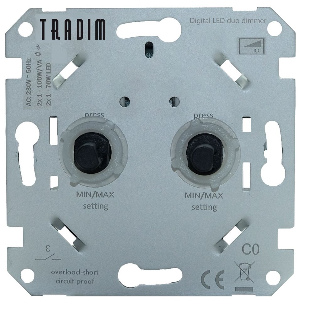 Tradim LED Dimmer - 1-100W - Ledlichtdiscounter.nl
