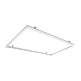 LCB OP=OP LED paneel inbouw - 120x30cm Inbouw Framesysteem - Wit aluminium