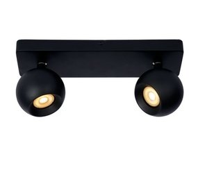 Lucide FAVORI - Plafondspot - 2xGU10 - Zwart Lucide FAVORI - Plafondspot - 2xGU10 - Zwart