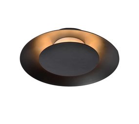 Lucide FOSKAL - Plafonnière - Ø 21,5 cm - LED - 1x6W 2700K - Zwart Lucide FOSKAL - Plafonnière - Ø 21,5 cm - LED - 1x6W 2700K - Zwart